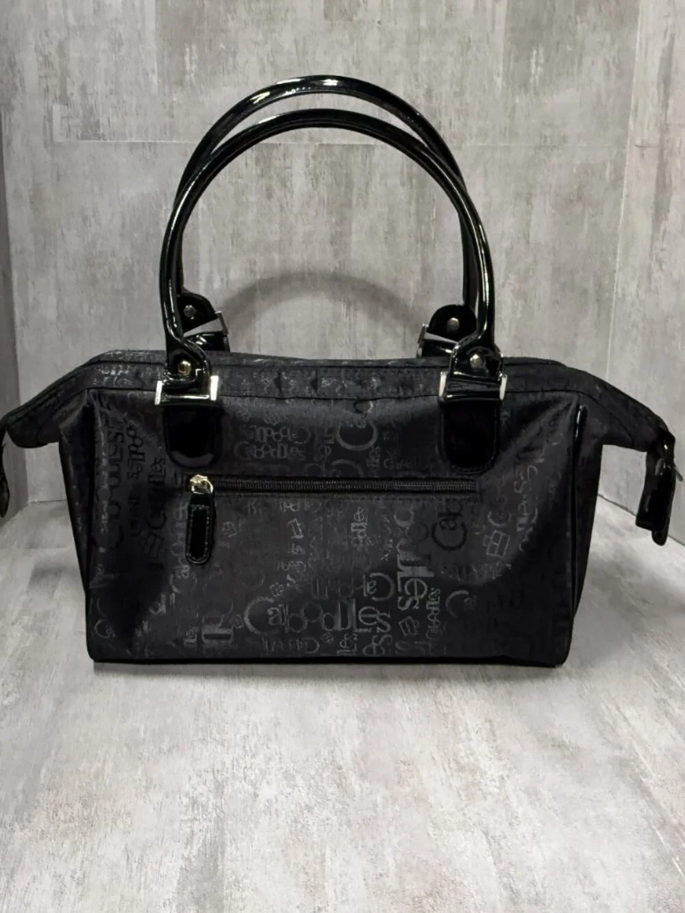 Caboodles Travel Tote Cosmetic Organizer - Black Logo Print
